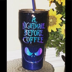 30oz tumbler nightmare before Christmas theme.